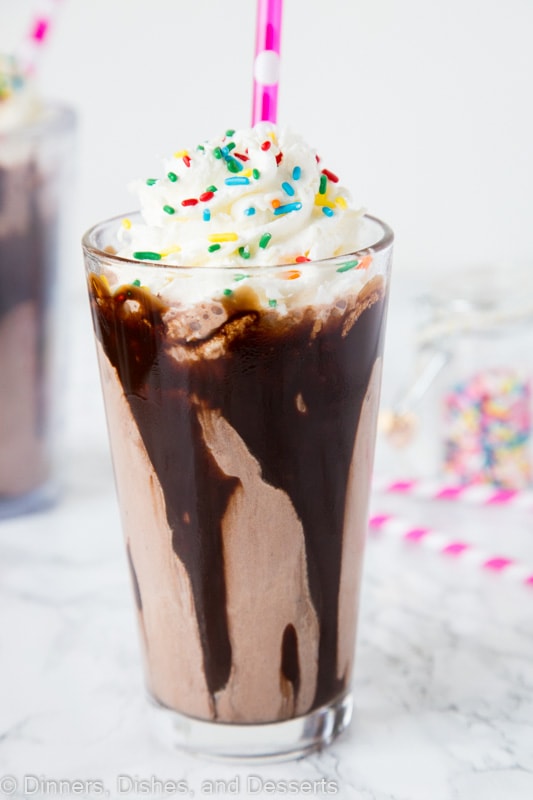Chocolate shakes are the ultimate treat any time of year!