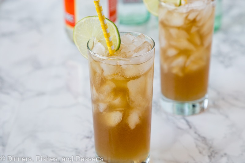 long island iced tea in a glass