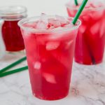 A close up of a drink