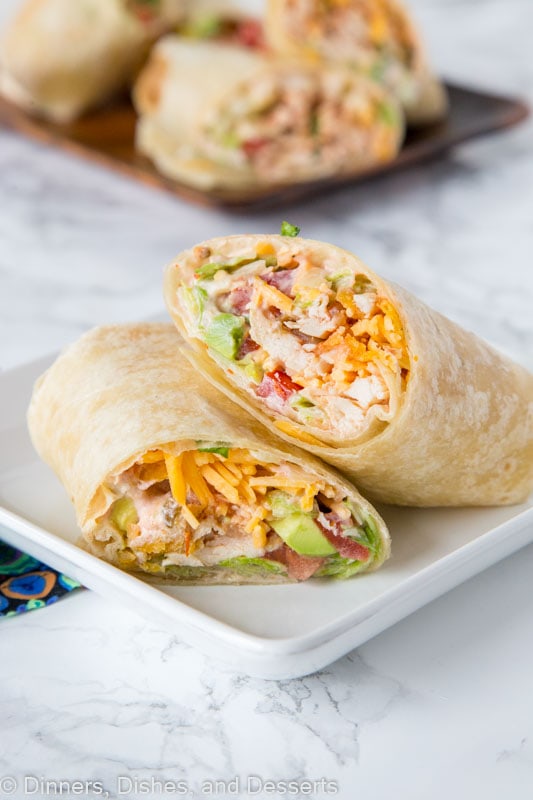 Crunchy Southwestern Chicken Wrap - Dinners, Dishes, and Desserts