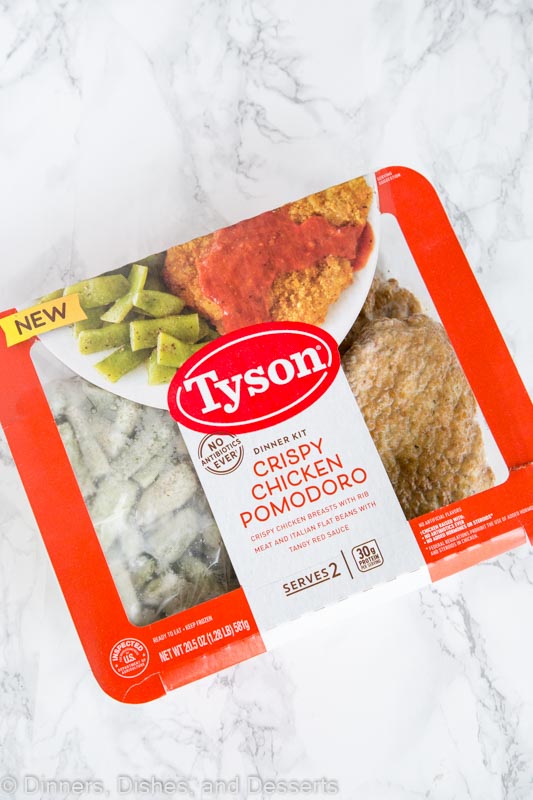 Package of Crispy Chicken Pomodoro from Tyson
