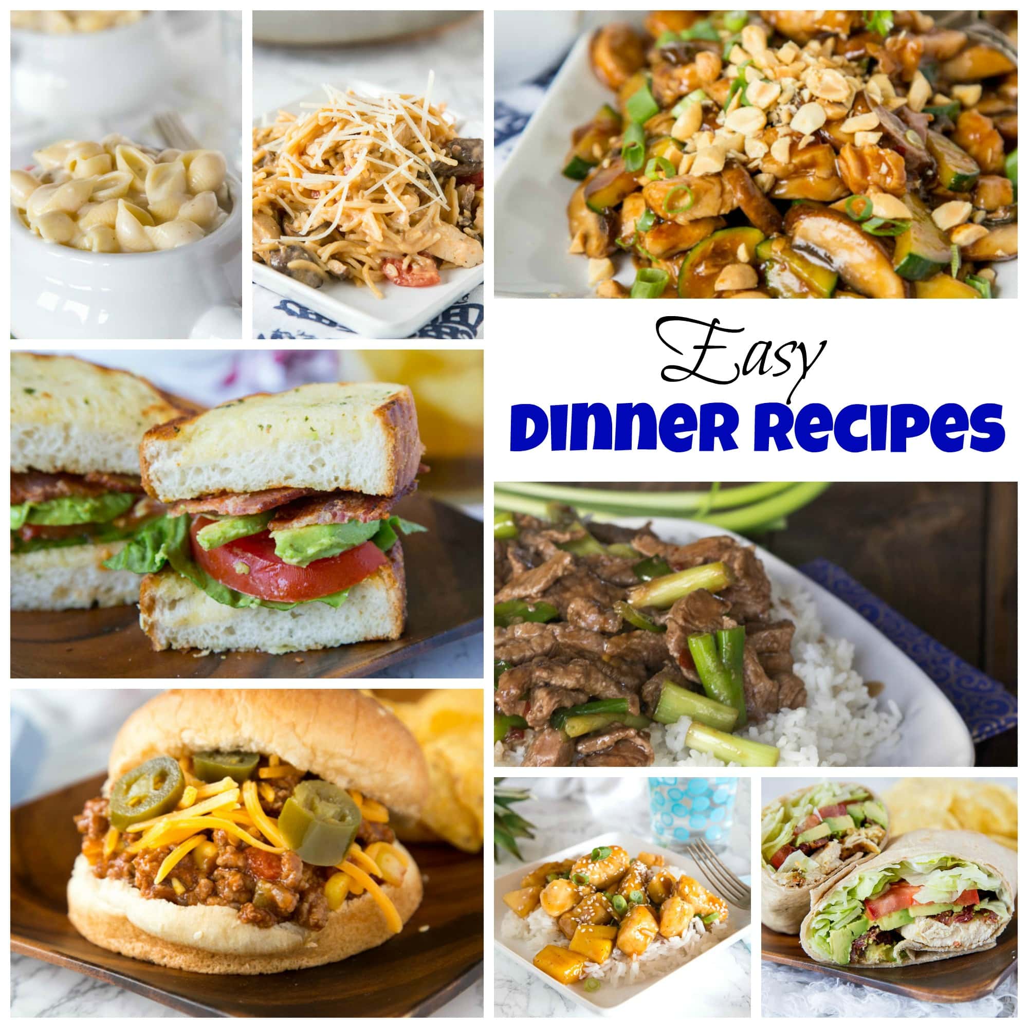 Easy Dinner Recipes - dinner doesn't have to be complicated. You can get dinner on the table in just minutes with all of these easy dinner recipes!