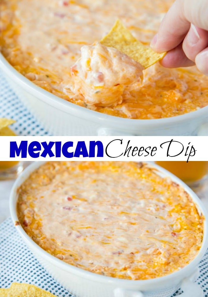 baked cheese dip in a dish