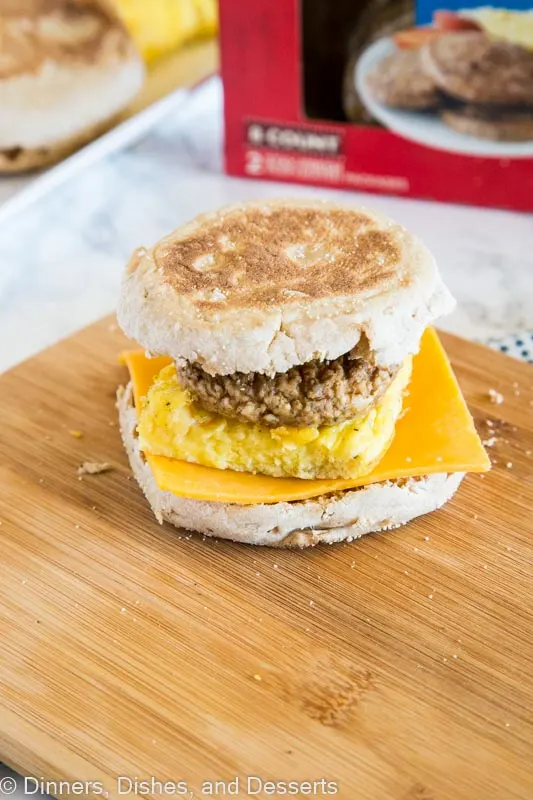 Sausage, Egg and Cheese Breakfast Sandwich - Meatloaf and Melodrama