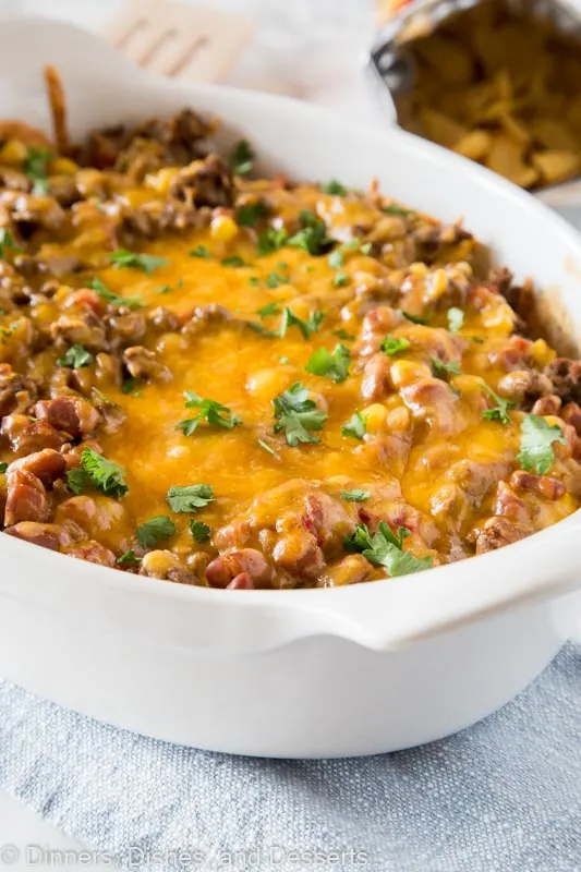 A bowl of frito pie