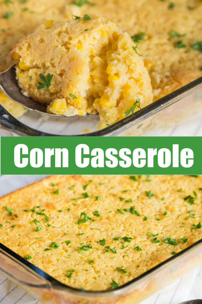 corn casserole up close