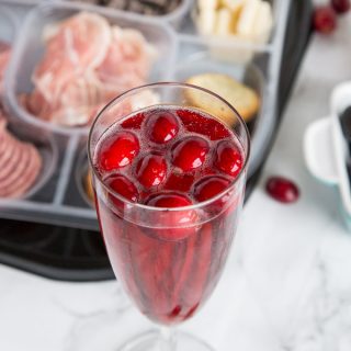 Holiday Entertaining and Cranberry Mimosas - get ready for the holidays and holiday parties with a little help from the store!  Make your get together easy with these platters and an fun cocktail! 