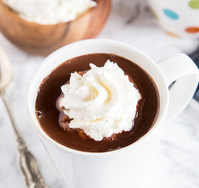 cup of hot chocolate with whipped cream