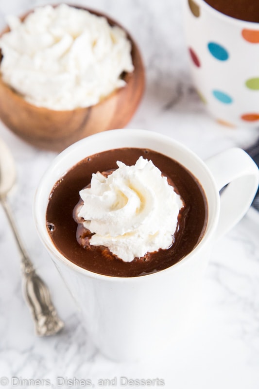 A cup of hot chocolate, with Chocolate and Hot chocolate