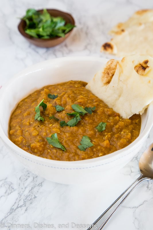 Indian Lentil Soup - a classic Indian Dal soup that is full of warm comforting spices, lentils and is great any night of the week!