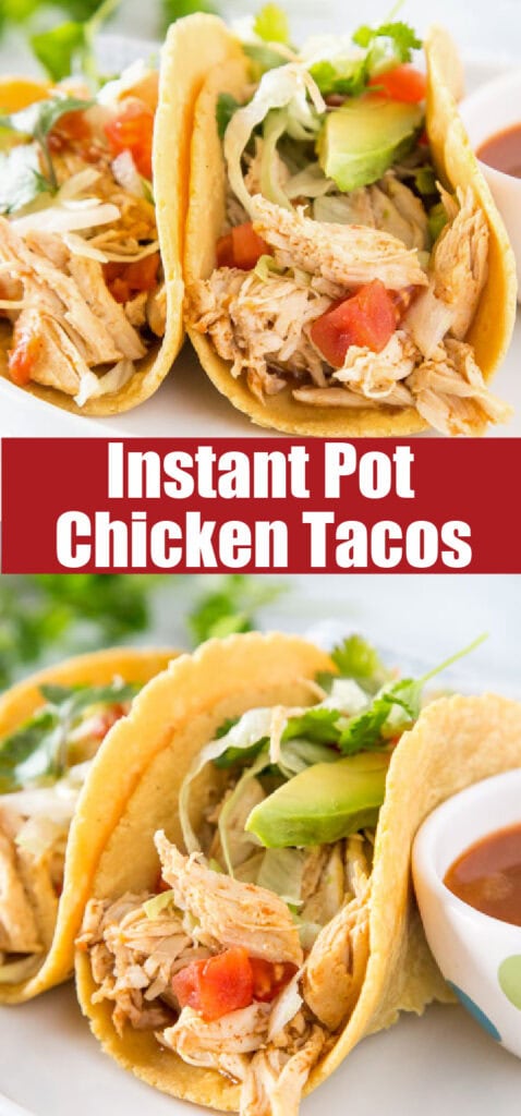 instant pot chicken in tortillas