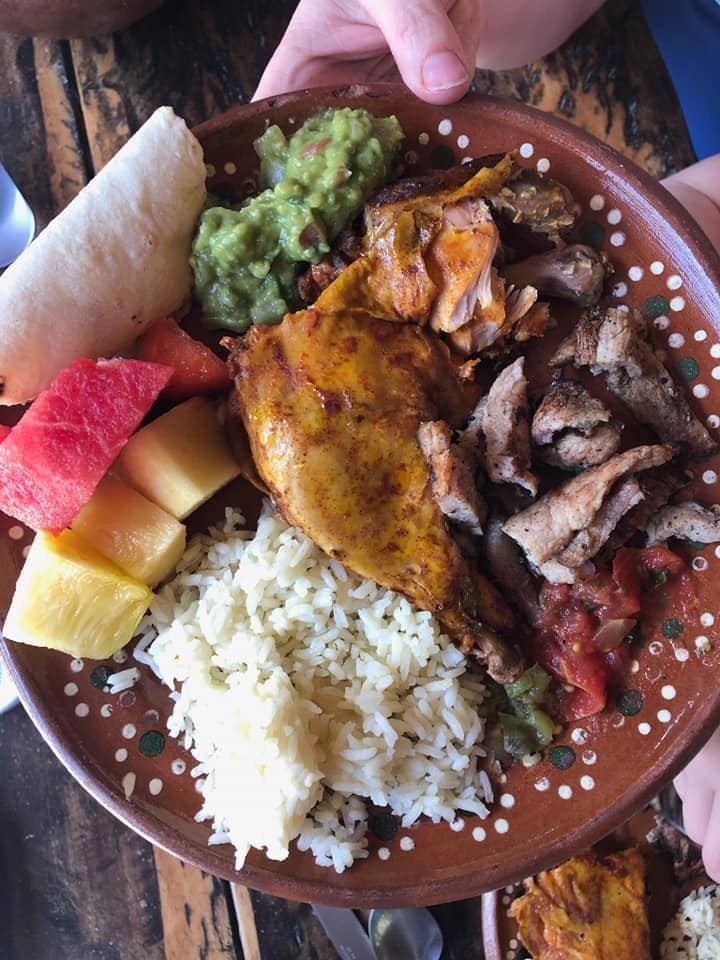 Lunch plate from Cozumel