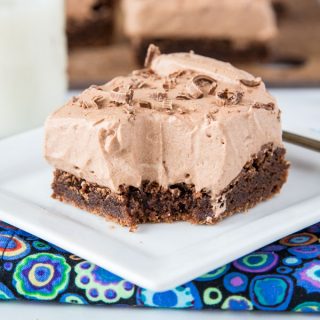 Chocolate Mousse Brownies 6 square