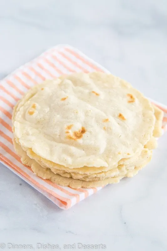 Homemade Corn Tortillas cooked