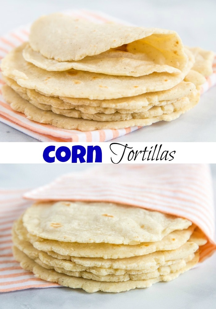 Homemade Corn Tortillas - Mexican night just got better with these easy, just 3 ingredient homemade tortillas. So much better than store bought. 