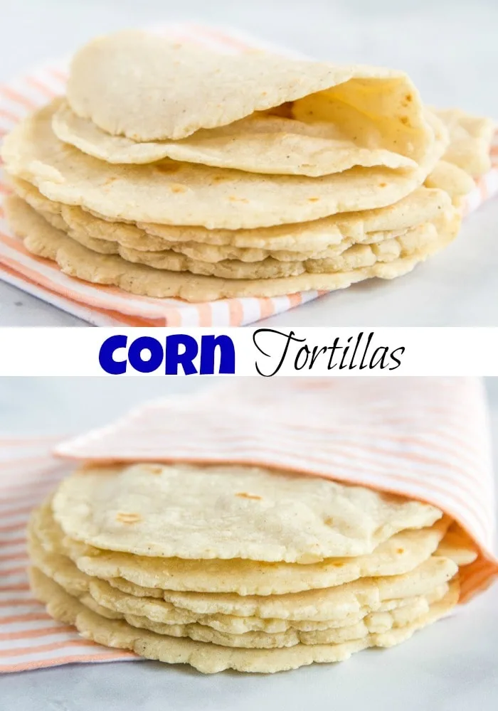 Homemade Corn Tortillas - Mexican night just got better with these easy, just 3 ingredient homemade tortillas. So much better than store bought. 