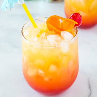 Mai Tai Drink - get all the taste of the tropics with this fruity and refreshing cocktail!  