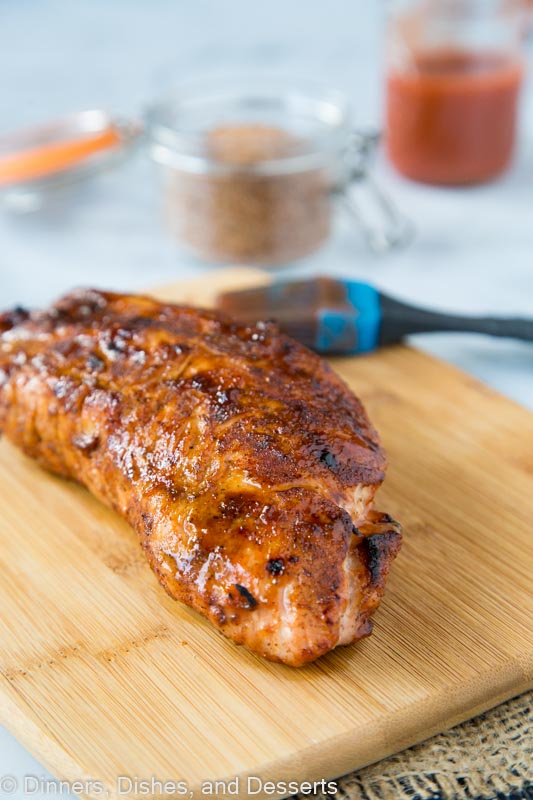 Grilled turkey with a smoky rub and barbecue sauce