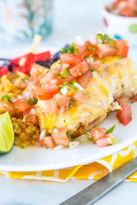 Applesbee's Fiesta Lime Chicken is topped with mexi-ranch, melted cheese and pico de gallo