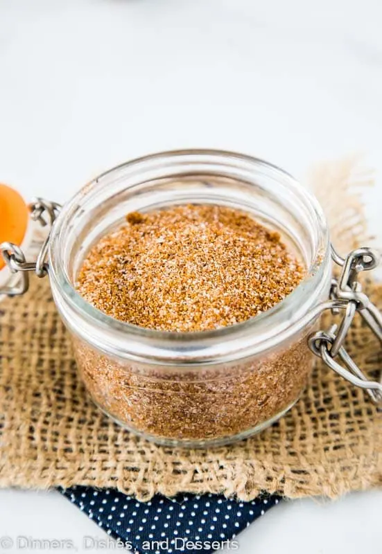 Sweet and smoky bbq dry rub that is great for any meat.  The best rub to have in your pantry