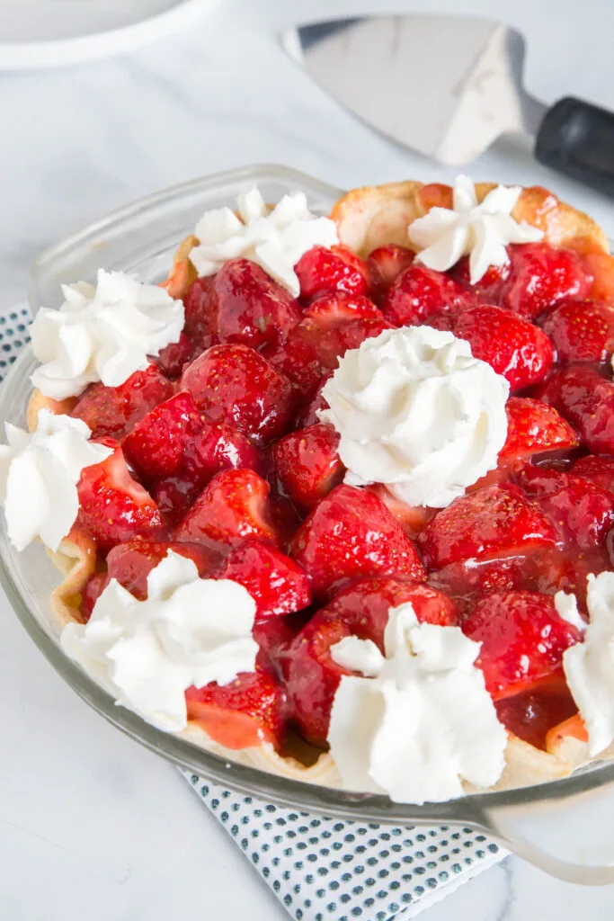 Use fresh summer strawberries for the ultimate dessert! Strawberry pie is a must in the summer