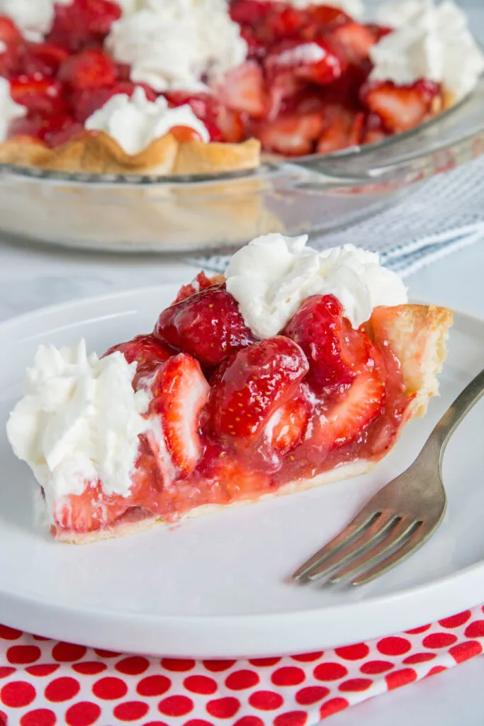 Delicious strawberries make for a great pie with a sweet strawberry pie glaze to bring it all together.