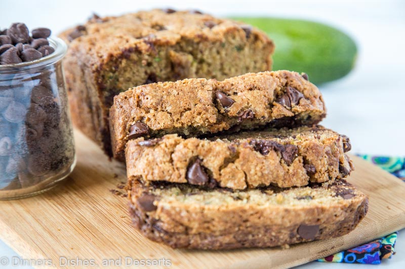 Best use for all that zucchini is this soft and tender chocolate chip zucchini bread