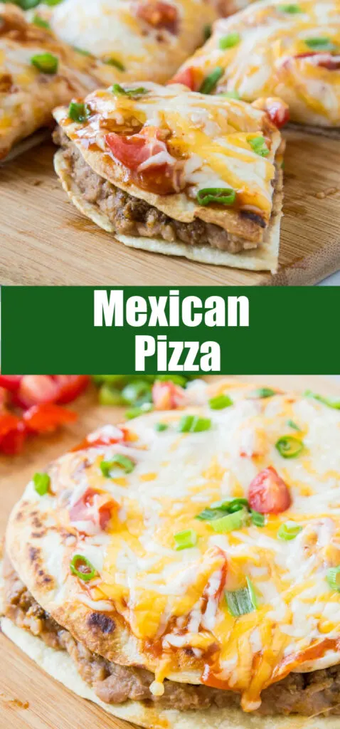close up copycat taco bell mexican pizza
