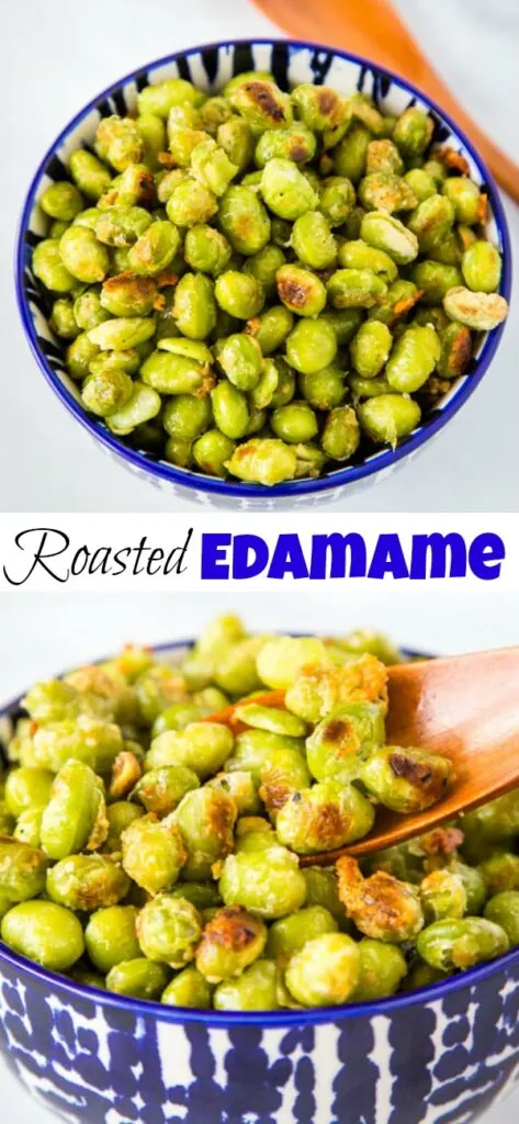 A plate full of edamame