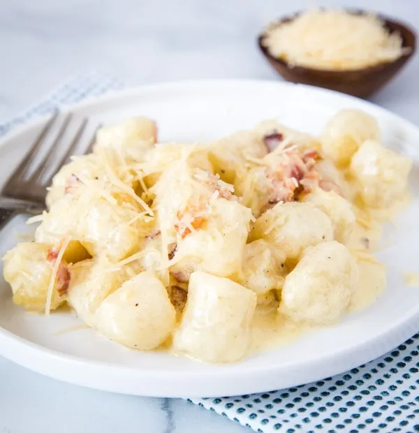 A plate of cauliflower gnocchi