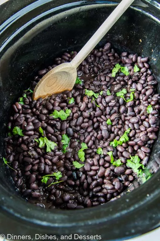 Crock Pot Black Beans are seasoned to perfection and so easy to make