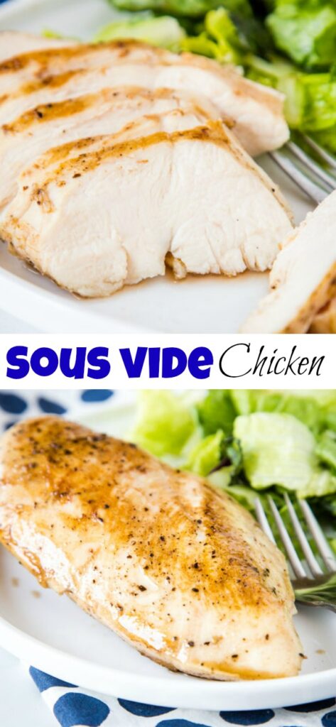 Sous Vide Chicken Breast - make the most tender, moist, flavorful and delicious piece of chicken ever!  The magic is to cook it using sous vide!