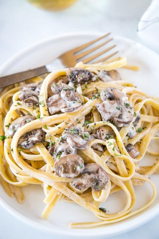 Mushroom Pasta is ready in minutes and such a great weeknight dinner