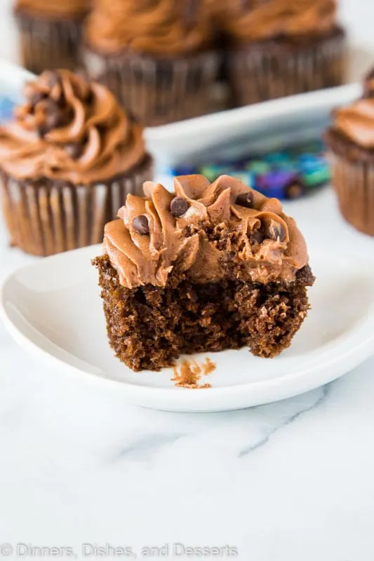 Homemade chocolate cupcakes that are great for any occasion!