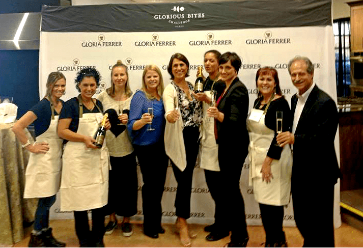 Gloria Ferrer Semi-Finalists with the judges and head of the winery