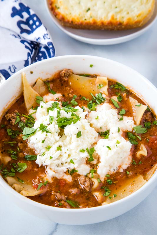Lasagna Soup makes for quick, easy and comforting dinner