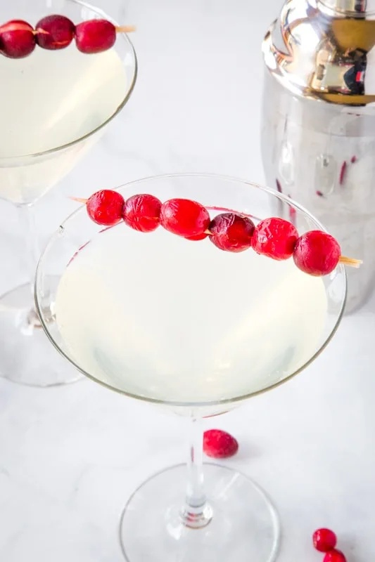 White cosmo recipe is super easy to make and great for winter parties