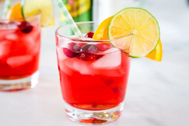 Cranberry Gin Cocktail Recipe - A delicious and festive cocktail with cranberry juice, gin, and a splash of triple sec.  