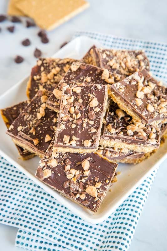 An easy holiday treat that is just a few ingredients. Graham Cracker Toffee will quickly become a favorite!
