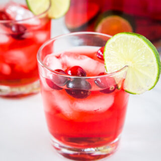 Holiday Punch can be boozy or not and perfect for holiday parties