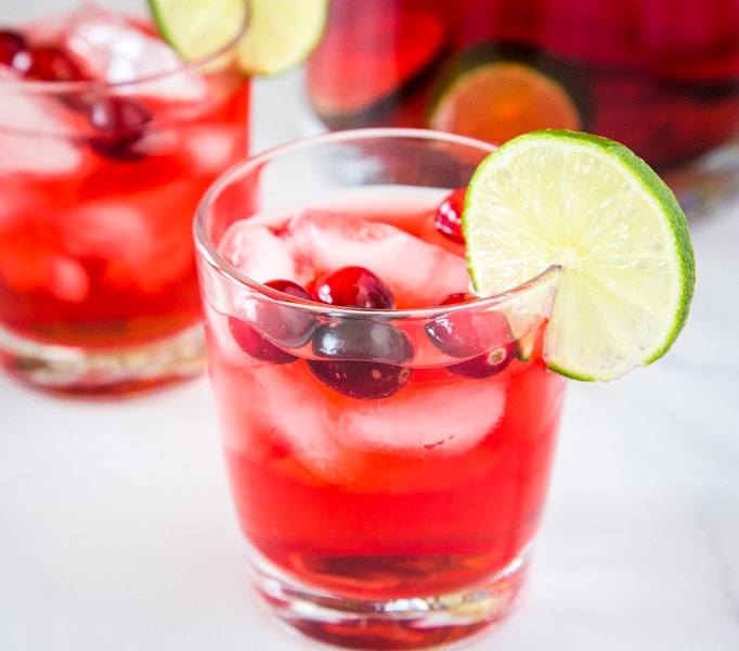 Holiday Punch can be boozy or not and perfect for holiday parties