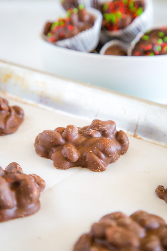 Crock-Pot Peanut Clusters are a must for the holidays