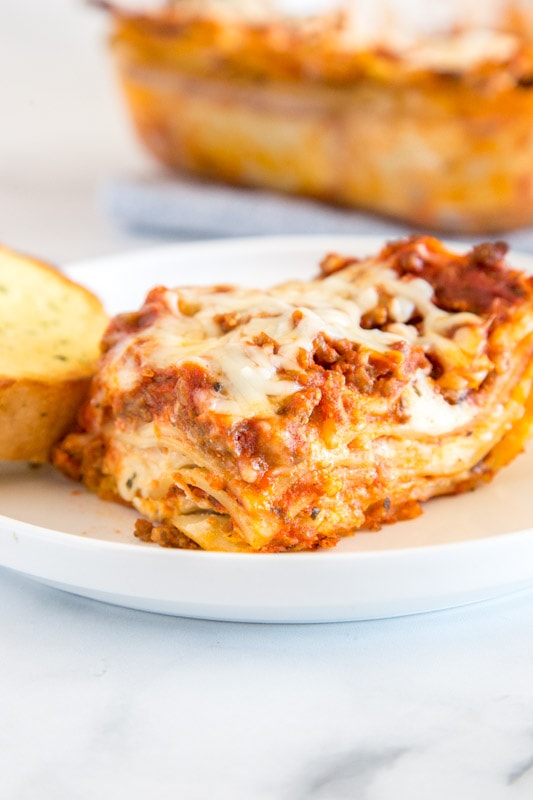 Easy Homemade lasagna you can make ahead and freezer for busy nights