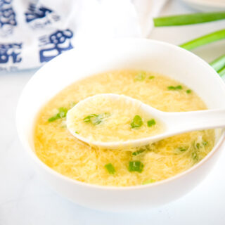 Egg Drop Soup Recipe - a classic Chinese take out dish you can make at home in just 15 minutes.  Seriously comforting, better than the restaurant version and so easy to make. 