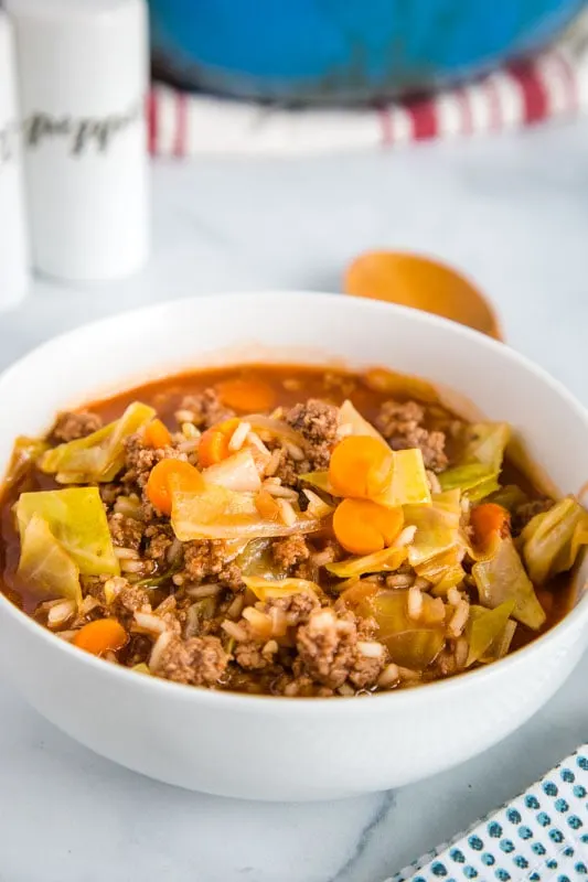 Cabbage Roll Soup is ready in no time and great for weeknight meals