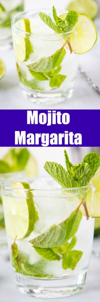 Mojito Margarita - The perfect combination of two of your favorite cocktails!  This is a blend of a classic mojito and a classic margarita for a delicious and refreshing Mojito-rita!