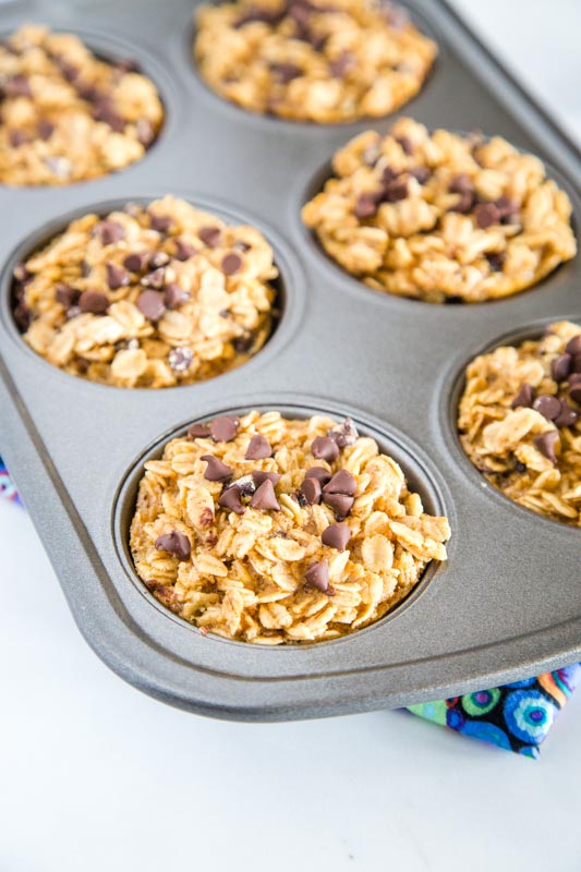 Easy make ahead oatmeal cups are a great breakfast