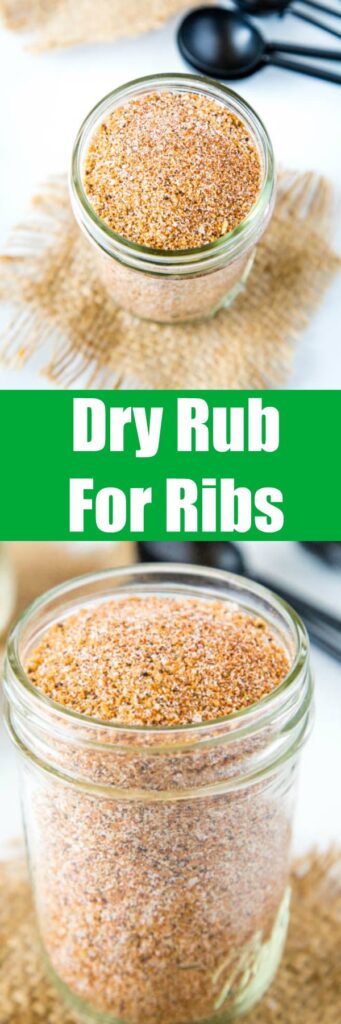 The Best Dry Rub For Ribs - a homemade spice blend that is perfect for making ribs.  Whether you are smoking, grilling, or even slow cooking these will give your ribs so much flavor and be perfect every time!