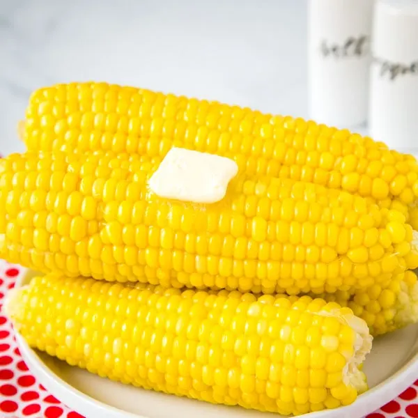 Instant Pot Corn on the Cob - an easy side dish you can make all summer long.  The corn comes out juicy, tender, and perfect every time! 
