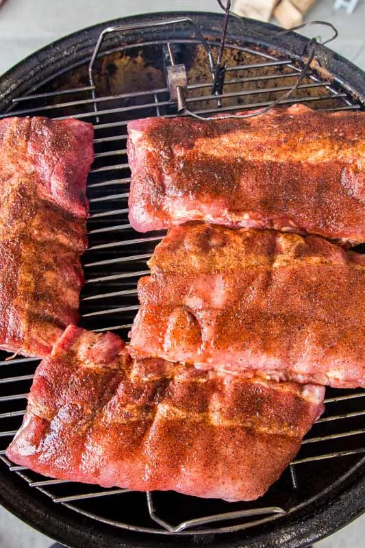 Ribs directly on the smoker